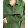 DIMANAF 2025 Autumn Plus Size Blouse Shirt Women Long Sleeve Loose Casual Lady Tops Cotton Buttons