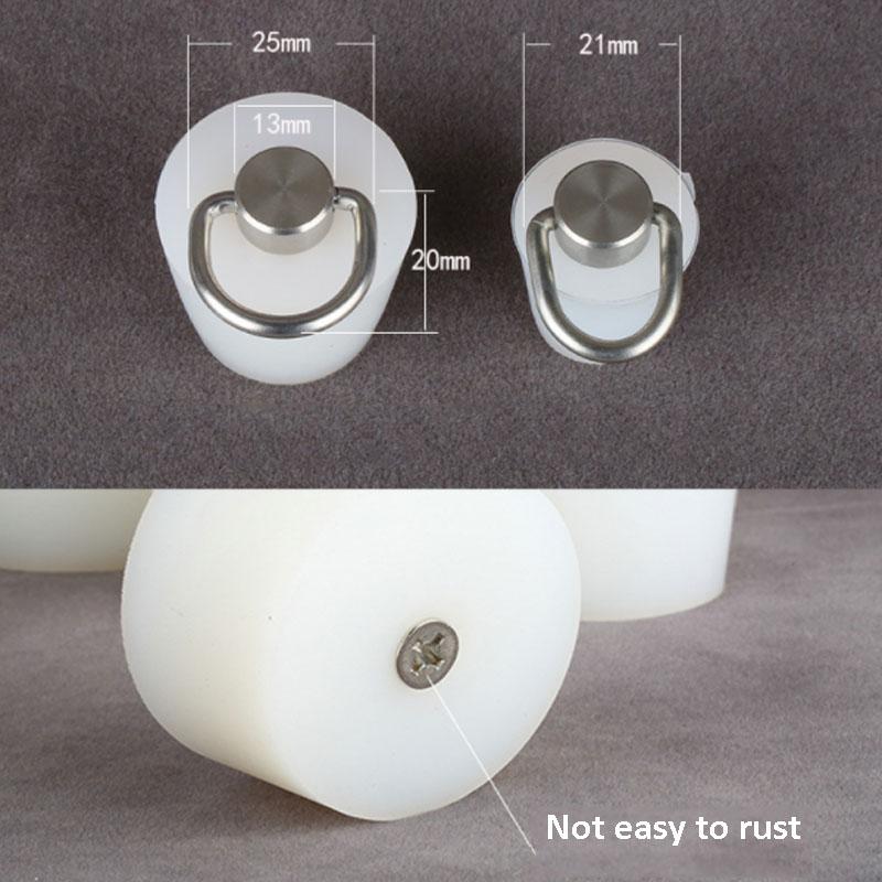 1Pcs Clear Conical Rubber Stopper HIGH TEMP Silicone Plugs Sealing Tapered Rubber Electroplating Paint With Steel D Shape Handle