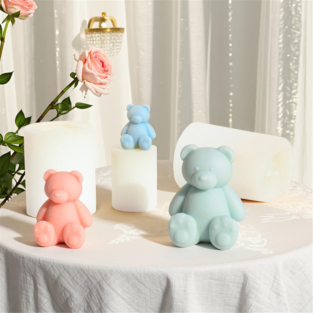 Silikon Bärenform Duftkerzenform Für Heimdekorationen Bastelprojekte Und Künstlerische Kreation Mit Feinem Detail