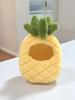 Self-Deprecating Bear Bubu Plush with Cute Fruit Outfit and Pendant