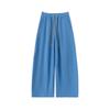 Women Curved Wide Leg Sweatpants Loose Straight Casual Pants Autumn Winter Slimming