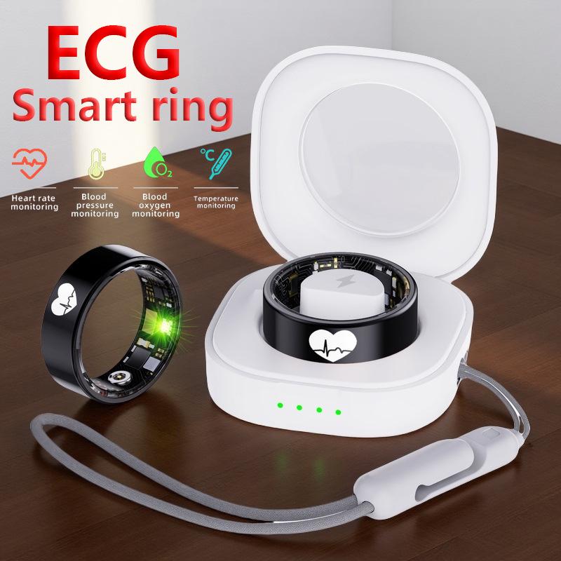 Smart R30 Health Ring: ECG, Body Temp, Heart Rate, Blood Oxygen, Sleep & HRV Monitoring