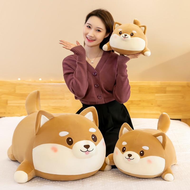 Cute Shiba Inu doll Corgi dog plush toy doll sleeping pillow bed super soft boys and girls