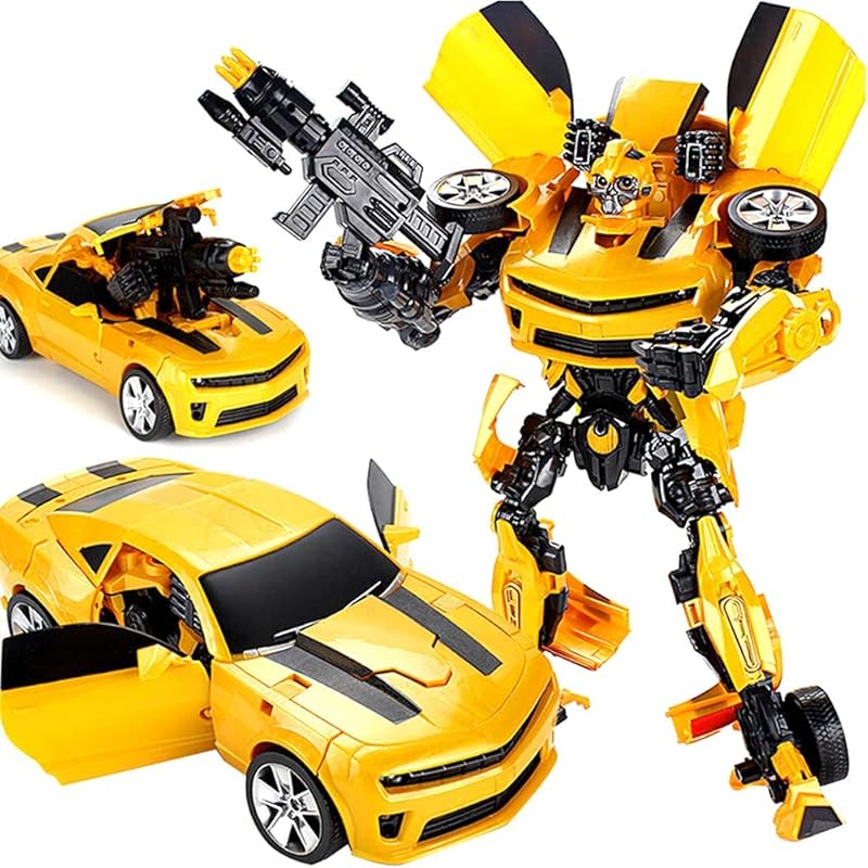 Transforming Robot Toy, Transforming Drive Car, Transforming Car Toy, Transforming Car Robot Model, Gold + ABS, Transformable Decoration, Educational