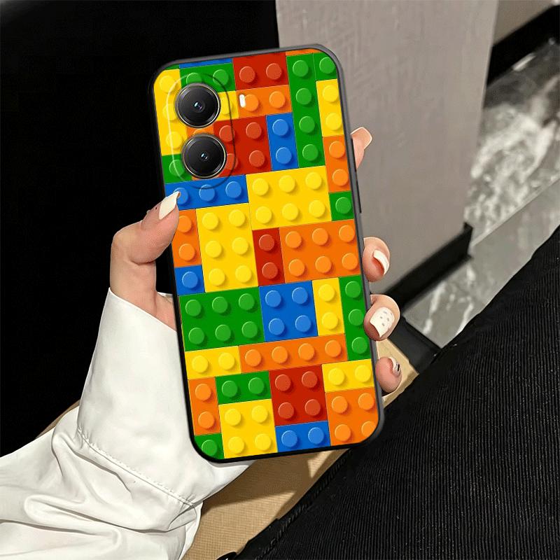 Fashion Building Blocks Pattern Soft Phone Case for Xiaomi Poco X5 X6 X7 X8 Pro Max X3 F7 F8 Ultra M8 M7 M6 M5 Redmi 15 15C 14C
