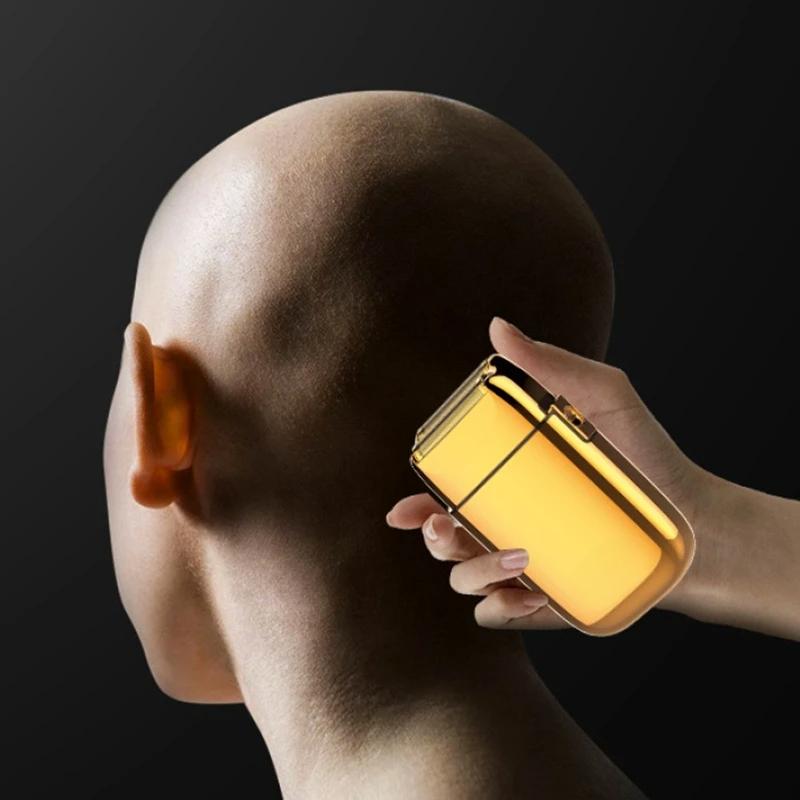 Original Rechargeable Metal Housing Pro Electric Shaver For Men Hair Beard Electric Razor Bald Shaving