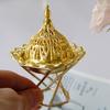 Gold Metal Light Luxury Incense Burner Mini Small Handheld Aromatherapy Burner Home Decoration