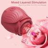 Rose suction toy 10-speed vibrator 3 in 1 vacuum stimulation G-spot oral nipple clitoris anal sex toy adult female toy