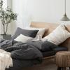 G5Z High-Quality Japanese Washed Cotton Small Check 4-Piece Set