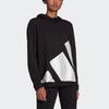 Adidas Colorblock Large Logo Hoodie Women Hoodies Black HI1204