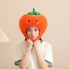Children Headpiece With Cute Persimmon Design Fade Resistant Fabric Head Cover For Photo Props Holiday Celebrations