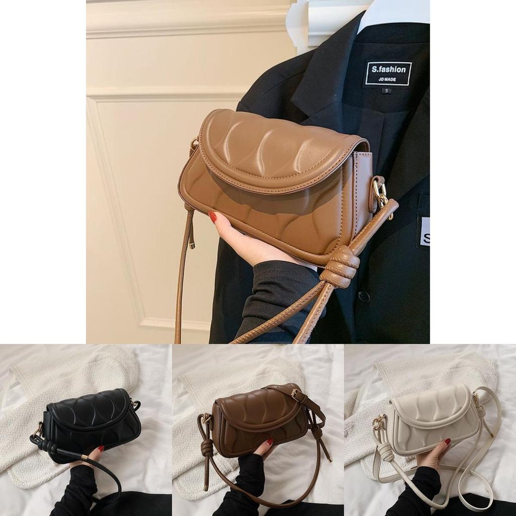 Vintage Handbag For Women 2024 New Arrival Chic Crossbody Bag Texture Trendy Single Shoulder Bag Ins Small Square Bag