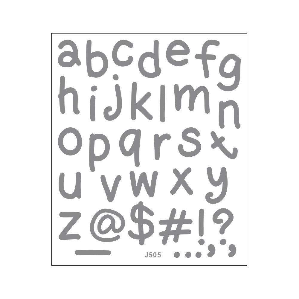 Colorful and Fun English Letter Combination Mirror Wardrobe Home Beautification and Decoration Stickers