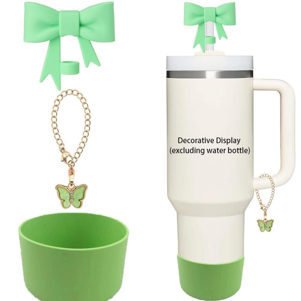 3 piezas/set 10 mm Orificio para pajita Vaso Bota de silicona Accesorios para botella de agua para Set de accesorios para vaso Stanley