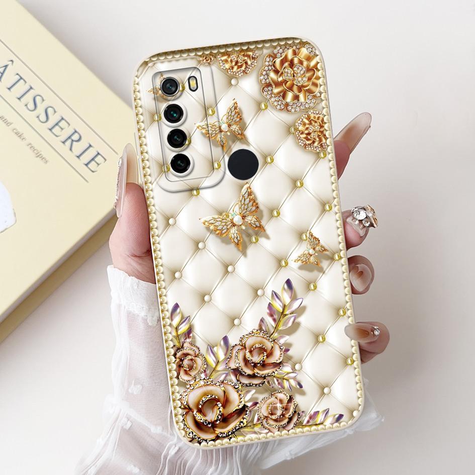 For Xiaomi Redmi Note 8 Case Luxury Flower Cactus Soft Silicone Camera Protection Cover For Redmi Note 8T Coque Note8 Phone Case