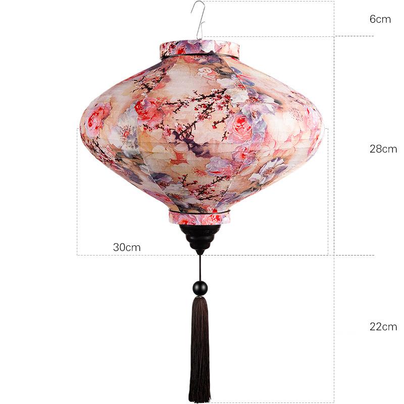 12/14 Zoll Chinesische Seidenlaternen Japan Vietnam Mondfestlaterne Für Außen Frühlingsfest Party Hängedekor Palastlaterne