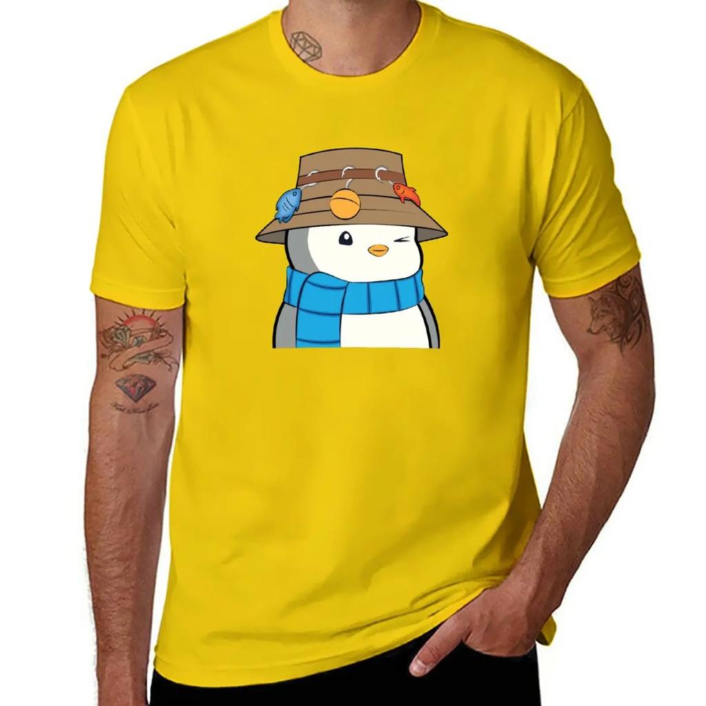 cartoon Pudgy Penguin #4750 nft Lovely animal T-Shirt tees korean fashion cute tops men clothings