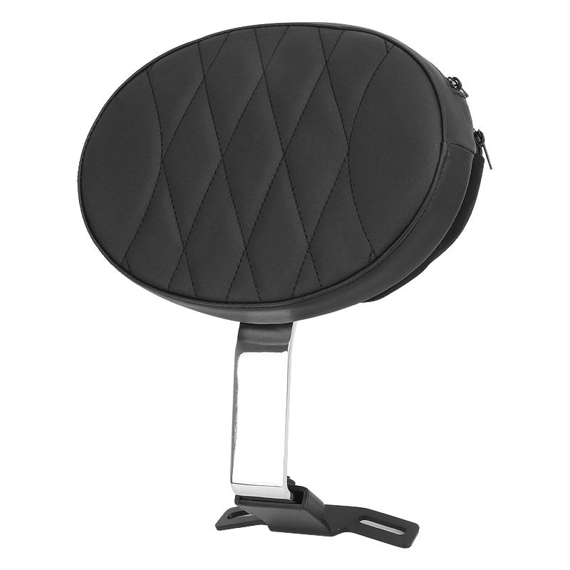 Motorcycle Adjustable Plug In Driver Backrest Rider Sissy Bar Pad For Harley Dyna Softail Electra Road Street Glide Road King