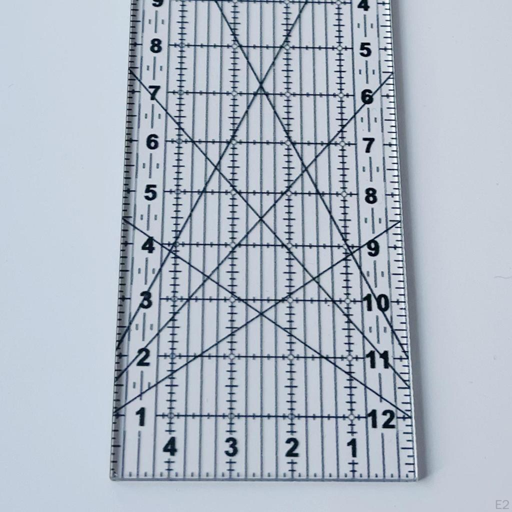 9inch Quilting Template Sewing Machine Domestic Templates DIY Ruler for Simple Clothing