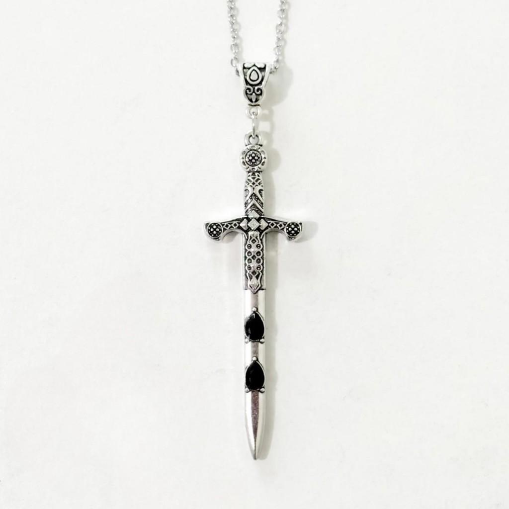 Vintage Gotische Anhänger Halskette Mit Diamantverzierungen Für Damen
