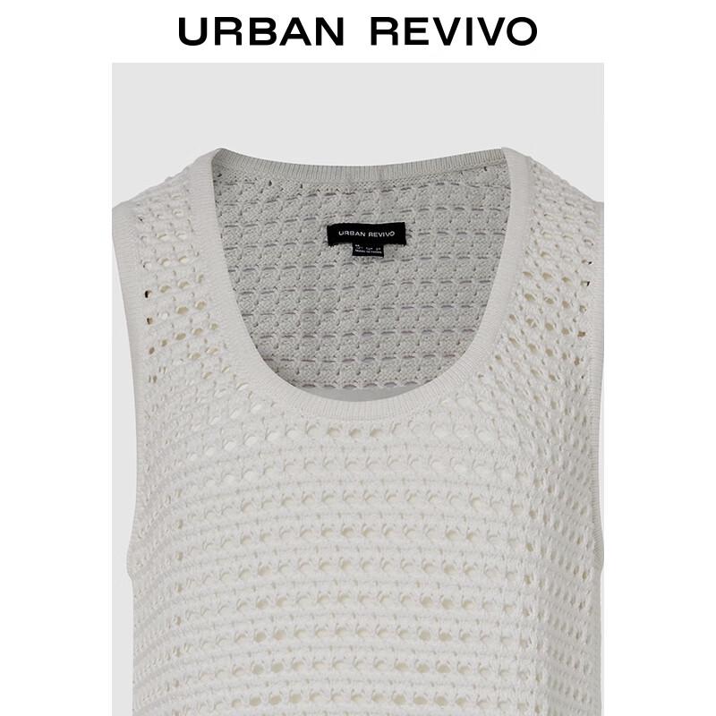 UR Women's Bohemian Textured Cutout Knit Mini Dress