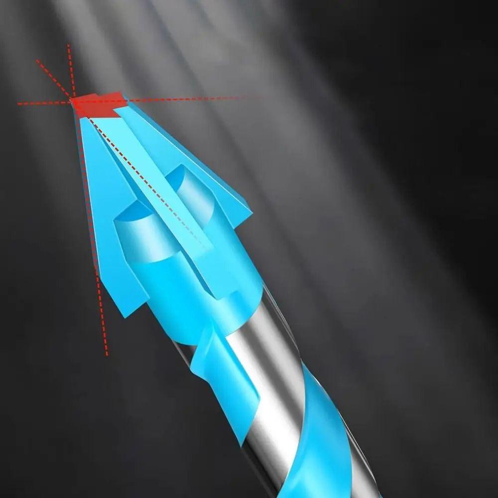 High Hardness Eccentric Drill Four-Edged Tile  Drill Bit Durable Triangle Tile Drill Set  Glass