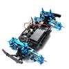 For MJX Hyper Go 1/16 16207 16208 16209 16210 H16 Metal Front Lower Arms Upgrade Swimg Arm Steering Linkage Block Kit Rear Hubs