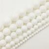 Fai da te Creativo per Ciondolo Pietra Naturale Bianca 25-100 Pezzi 4-12 mm Vendita all'Ingrosso Perline Sfuse Distanziatori Creazione Gioielli Braccialetti Collane Rotonde