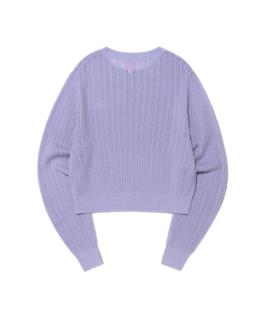 LEE Women'S Round Neck Scaly Knit Lavender