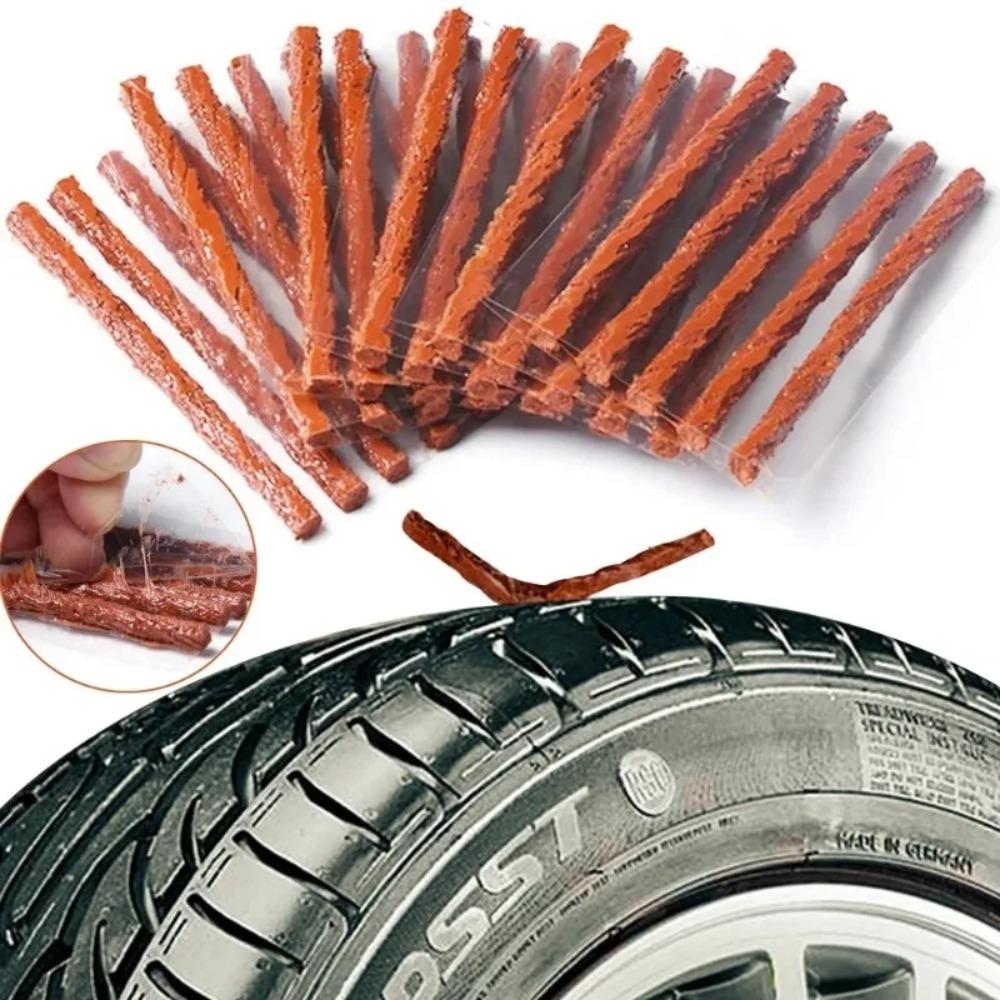 Car Tire Repair Tool Tire Repair Kit Studding Tool Set Auto Bike Tubeless Tire Tyre Puncture Plug Garage Tools with Rubber Strip