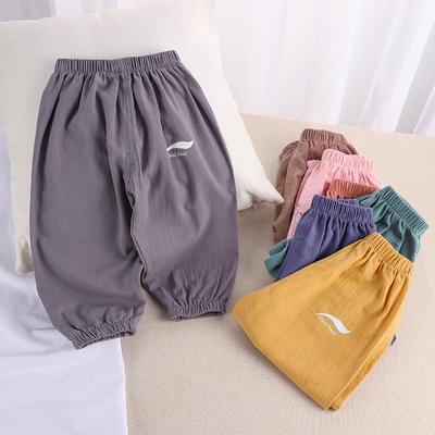 Unisex Baby Mosquito Prevention Pants for Summer with Breathable Fabric and Elastic Waistband