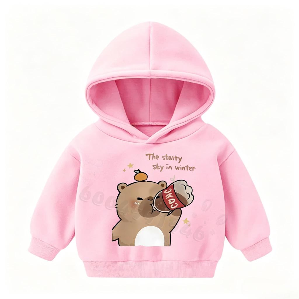 Herbst- und Winter-Bestseller Kinder-Freizeit-Kapuzenpullover mit coolen Cartoon-Mustern - Sport-Sweatshirt für Jungen und Mädchen