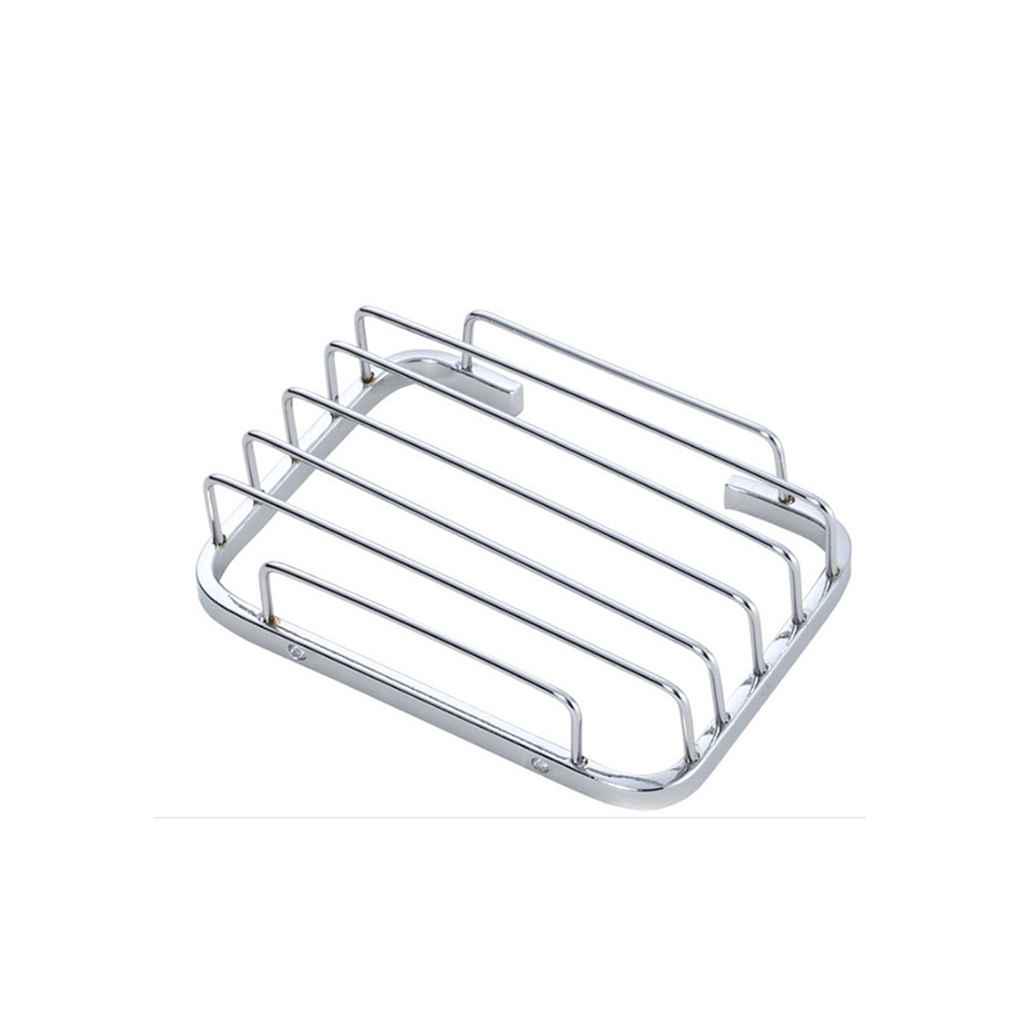 Wandmontage Badkamer Douche Aluminium Hoge Vrije Plaat Houder Zeepbakje Opbergrek Vierkante Mand Accessoires