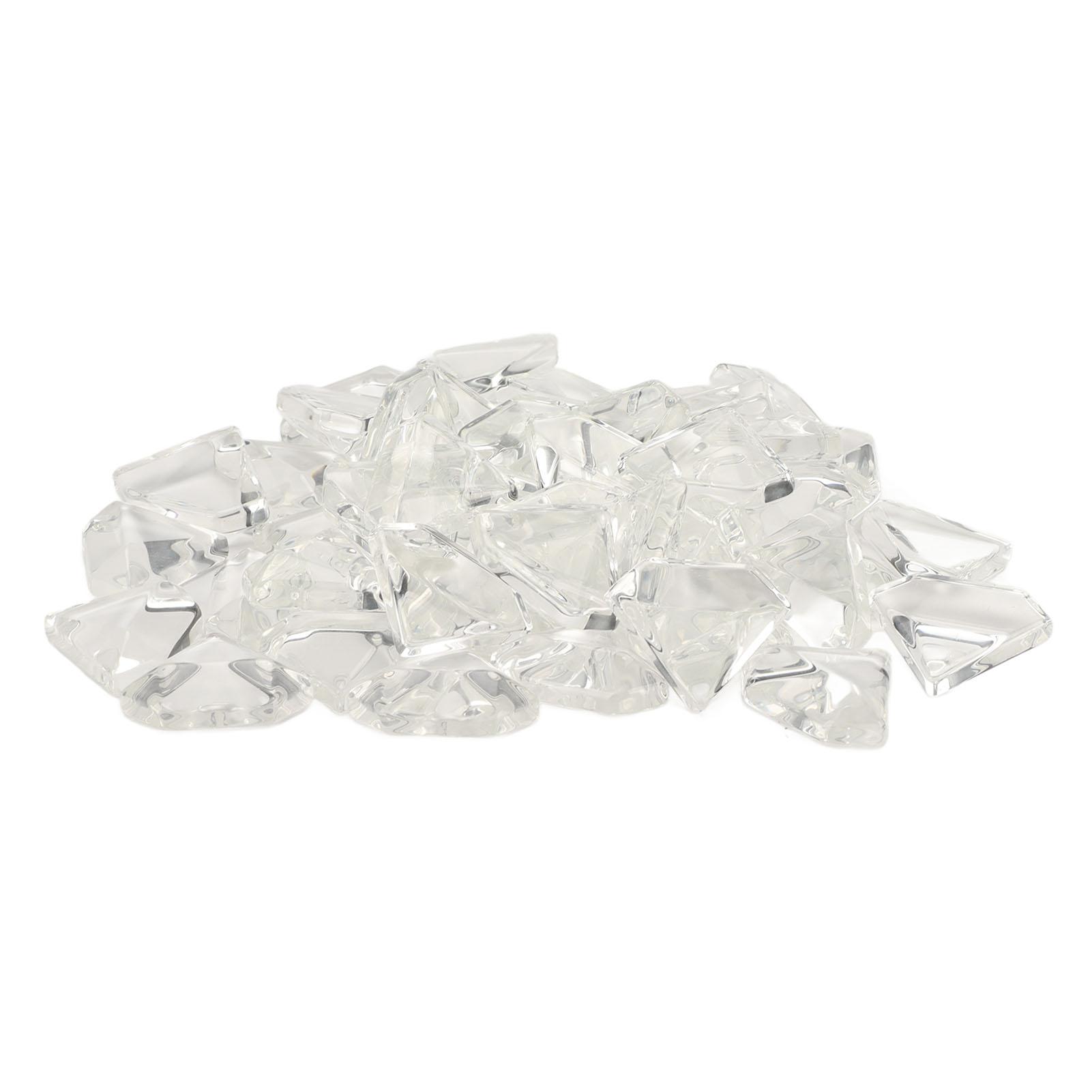 

50 шт. Стеклянная карта цветов лака для ногтей Кристально чистые типсы для демонстрации цвета для нейл-арта для салона красоты