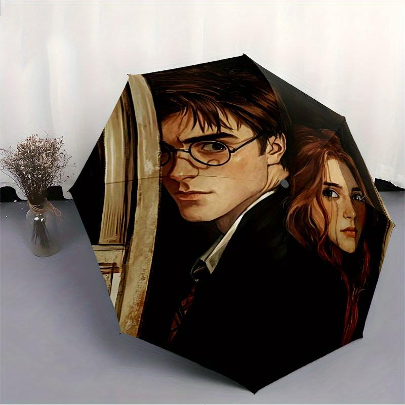 1pc Harry Potter Automatic Open/Close Umbrella Sturdy Iron Frame, Compact Travel Umbrella - Perfect Gift for Women, Men A0829118