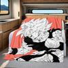1PC Vegito  Print Flannel Blanket, High quality All Seasons, Home Decor, Warmth and Comfort, Perfect for Christmas Gifts