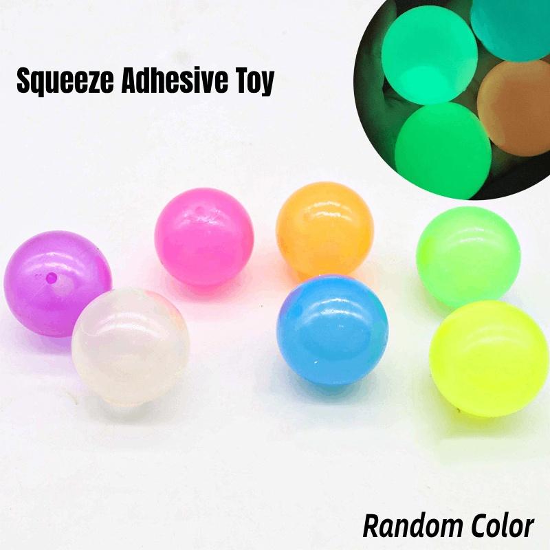 Glow-in-the-dark Sticky Target Ball For Stress Relief Interactive Toy For Family Fun Direct From Manufacturer