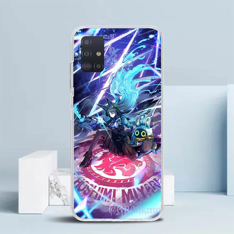 Hoshimi Miyabi Zenless Zone Zero ZZZ Soft Cover for Samsung Galaxy A12 A22 A32 A52 A72 A02S Phone Case Note 20 Ultra 10 S10 Plus