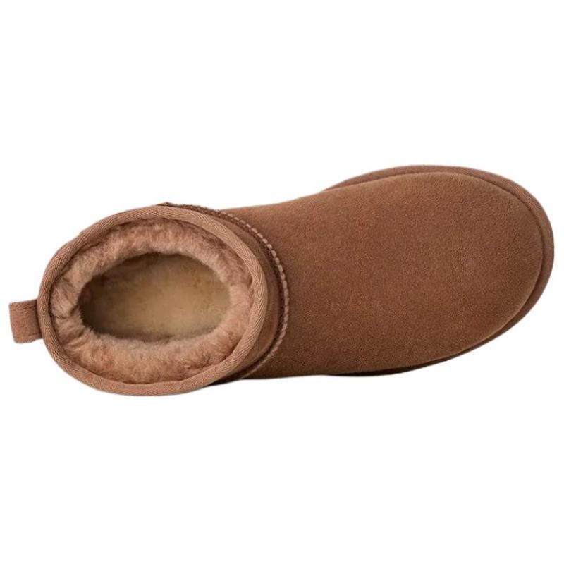 UGG CLASSIC ULTRA MINI Thermal Ankle Length Snow Boots Women's Dark Brown Sneakers 1116109-RYK