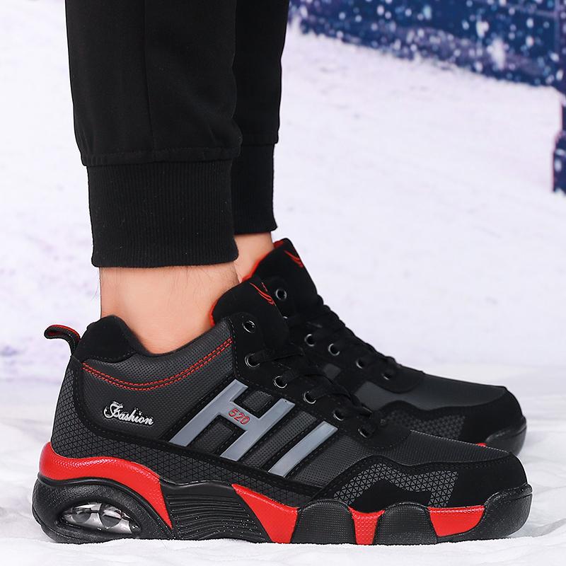 Men's Boots Casual Sport Sneakers Shoes For Men Outdoor Snow Boots Male Warm High Top Walking Sneakers Winter Fashion