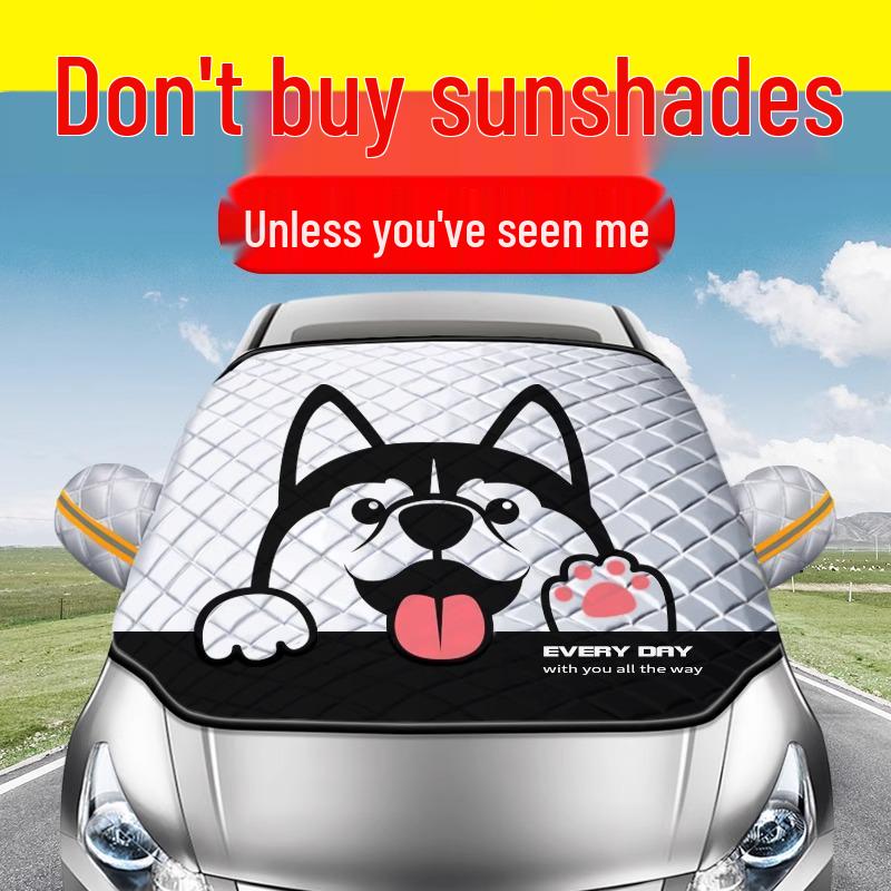 Compact Car Windshield Sunshade and Heat Insulation Visor
