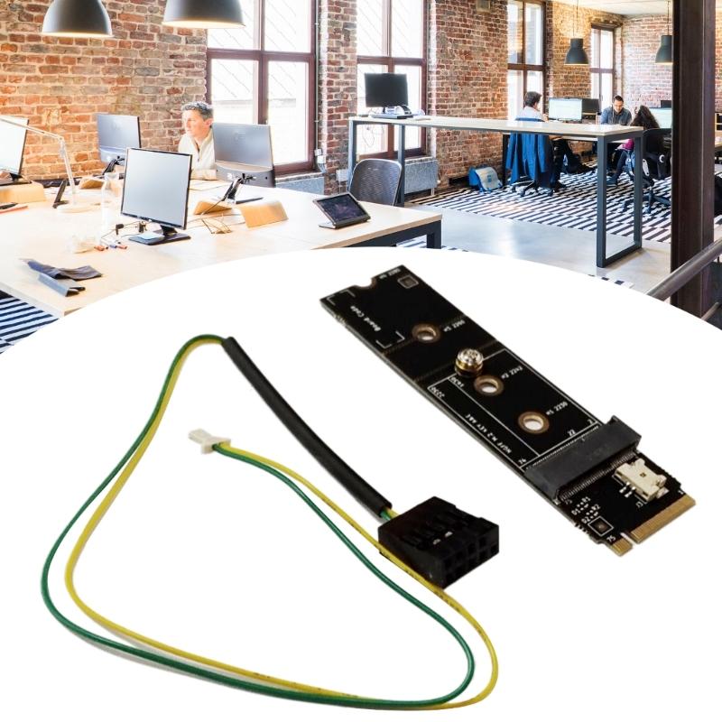 Drahtloser M.2 A+E Key Slot zu M.2 M Key Wifi Bluetooth-kompatibler Adapter für AX200 9260 Bcm94352Z Karte NVMe PCIE SSD