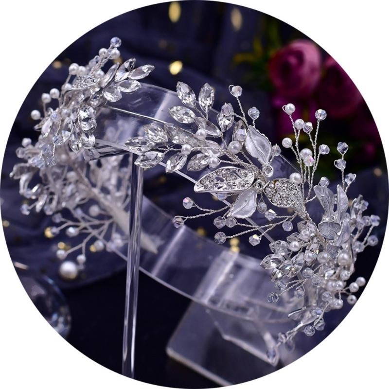 Luxurious Bridal Wedding Headwear Girls Headbands Fashionable Bridal Hairband for Wedding Elegances