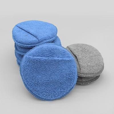 Applicator Pads For Car Detail Car Detailing Sponge With Pocket 5-inch Fine Fiber Polishing Sponge For Leather Metal Interior