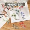 Flowers Sticker Plant Labels Sticker Reward Sticker Colorful Floral Sticker Decorative Sticker for Craft Enthusiasts