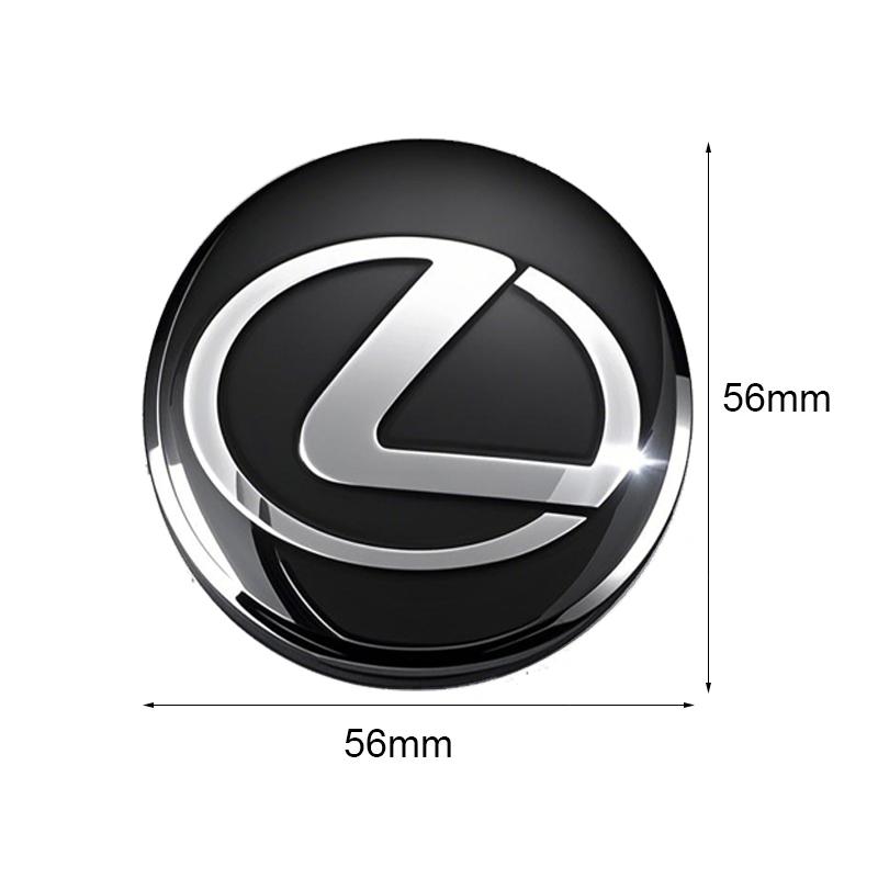 Samochód 4 szt. 3D Metalowe Naklejki Dekoracyjne na Środki Kół Samochodowych Akcesoria Lexus Fsport RX330 IS250 Ct200h ES300h RX350 IS300h NX300h NX