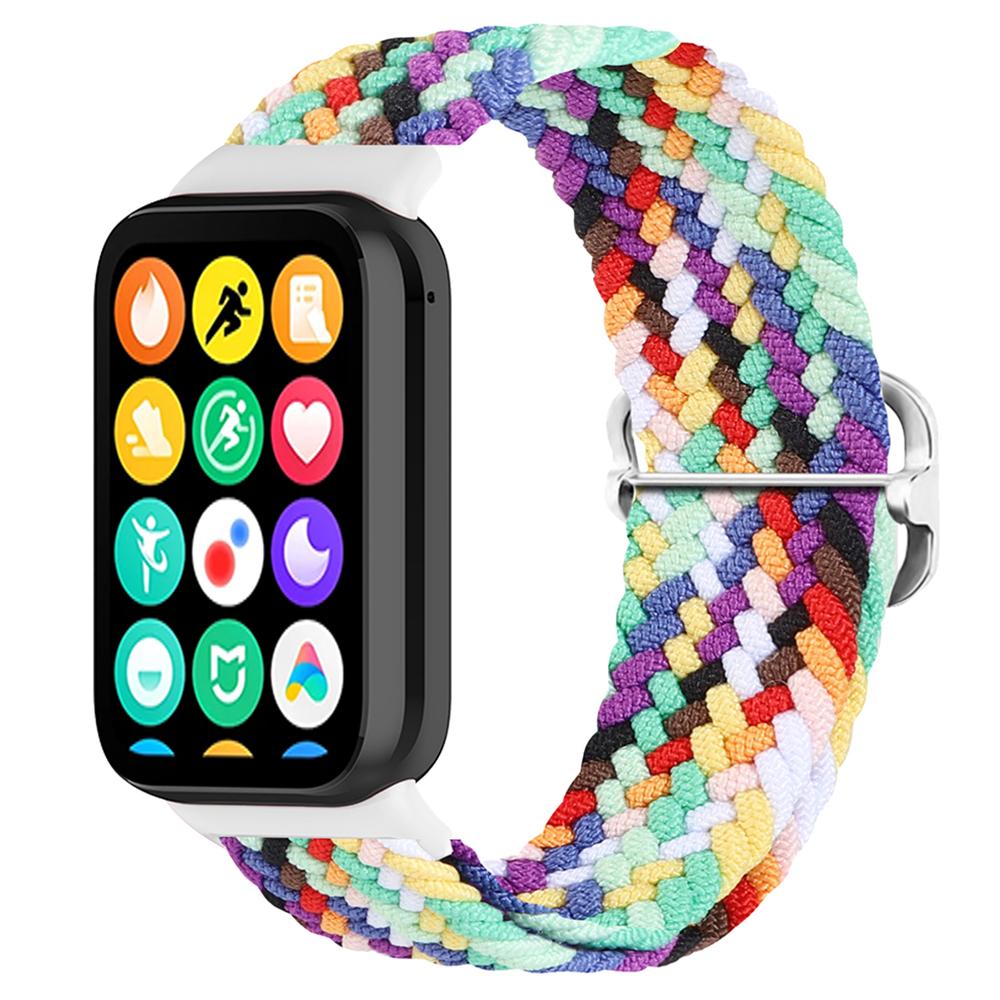 

Для Xiaomi Smart Band 8 Pro Нейлоновий ремінець для годинника Регульований плетений ремінець Colorful Orange