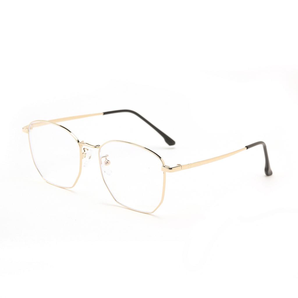 Glasses 3460 Large Frame Irregular Round Thin Frame Flat Mirror
