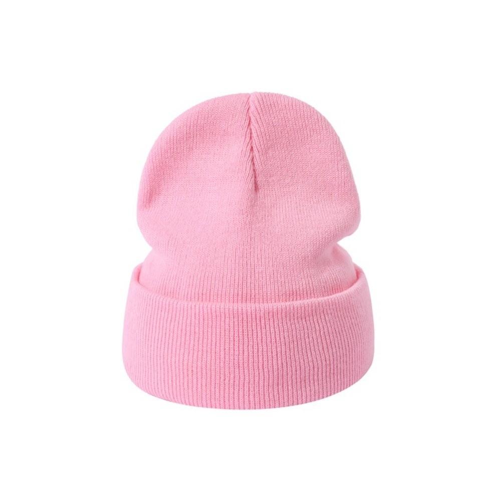 Breathable Knitted Caps Candy Colored Knitted Hat Simple Ear Flap Hat for Autumn Winter
