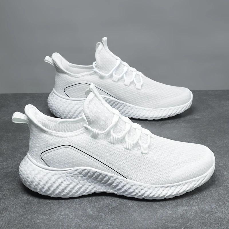 MAEDEF Herren Atmungsaktive Mesh Laufschuhe Leichtgewichtige Walking Anti-Rutsch Tennis Klassischer Stil Schwarz Mode Sportschuhe für Herren